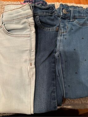 Kids Skinny Jeans Trio - Light Blue, Dark Blue & Medium Blue